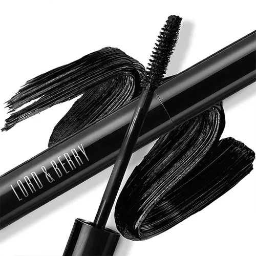 Vista 4 de Lord & Berry Never Too Much Longwear - Máscara de pestañas impermeable negra para volumen y longitud, maquillaje de ojos con efecto de pestañas