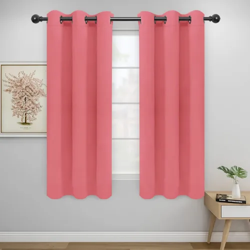 Vista 516 de Easy-Going - Cortinas opacas para dormitorio, aislamiento térmico sólido con ojales, cortinas de ventana para reducción de ruido, cortinas