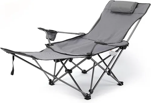 Vista 5 de Silla plegable Silla plegable reclinable para exteriores (azul) (azul talla única)