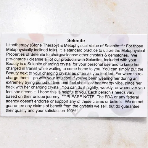 Vista 6 de Zenergy Gems Charged Premium Natural Gemstone Crystal 8mm Bead Bracelet + Moroccan Selenite Charging Crystal [Included]