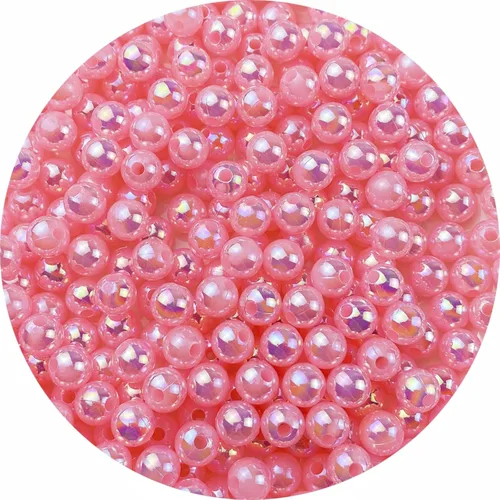 Vista 26 de 1000 cuentas de perlas para manualidades de 0.236 pulgadas, colores AB, cuentas redondas sueltas para collares, pulseras, aretes, fabricación