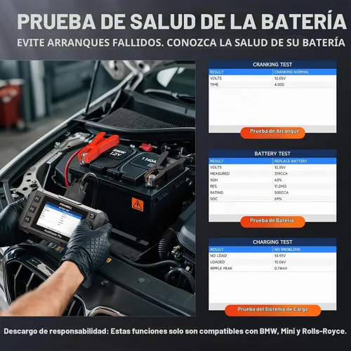 Vista 3 de FOXWELL NT510 Pro apto para BMW, herramienta de escaneo 2 en 1 y probador