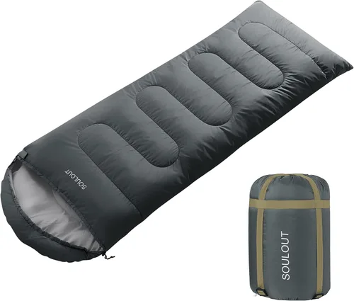 Vista 9 de 3-4 Season Sleeping Bag for Adults & Kids, Lightweight Warm Cold Weather Camping Bag with Waterproof Compression Sack – Portable for Hiking