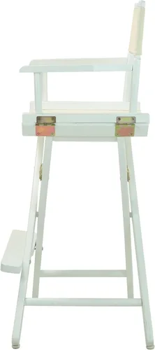 Vista 19 de Casual Home - Silla de director de 24.0 in, marco negro, con lona azul marino, altura de mostrador