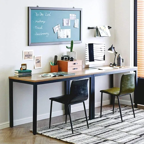Vista 253 de DlandHome Escritorio pequeño para computadora de 31.5 pulgadas, mesa de escritura para espacios pequeños, mesa de estudio, escritorio para Negro