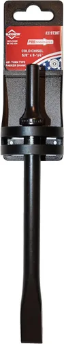 Vista 8 de Mayhew Tools 31989HT Cincel neumático frío, etiqueta colgante de 3/4" x 6", acabado de óxido negro