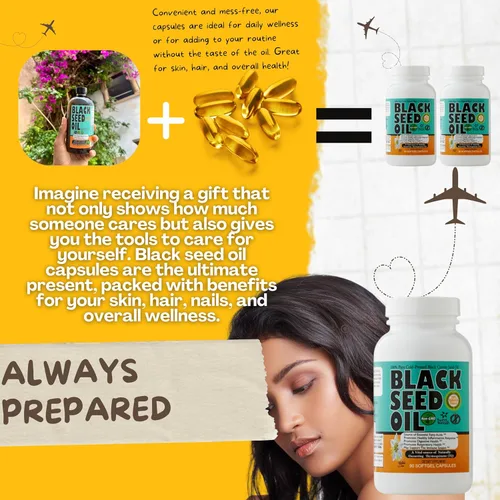 Vista 6 de Aceite de semillas negras, Sweet Sunnah Premium comprimidos suaves, 90 unidades 0.017 onzas