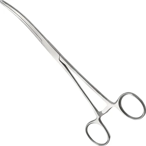 Vista 11 de Pinzas de bloqueo multiusos de hemostático Pean rectas y curvas con dientes serrados, de acero inoxidable - Hemostáticos para enfermeras, fórceps