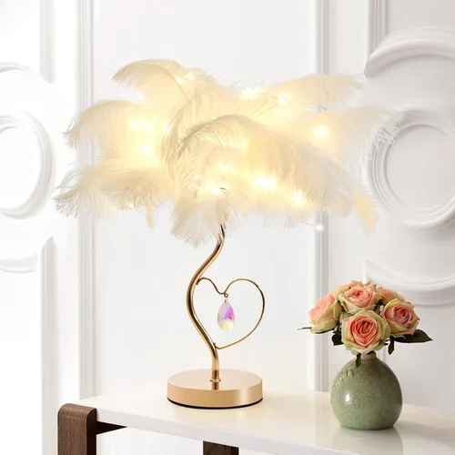 Vista 15 de ZYLEISENBAO Lámpara de Flor de Rosa Rosa Romántica Lámpara de Mesita de Noche Princesa Lámpara de Mesa de Flor para Mesita de Noche Luz