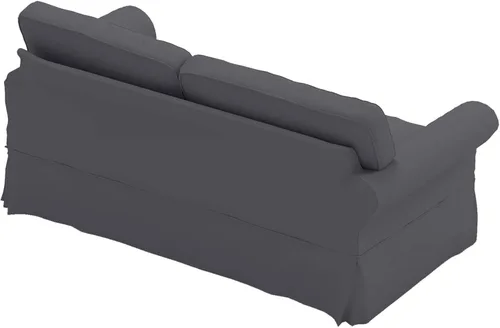 Vista 5 de La funda de sofá de algodón (ancho: 81 a 85 pulgadas, no 92 pulgadas) se adapta al sofá Pottery Barn PB Comfort Roll Arm (no sofá grande). Una funda