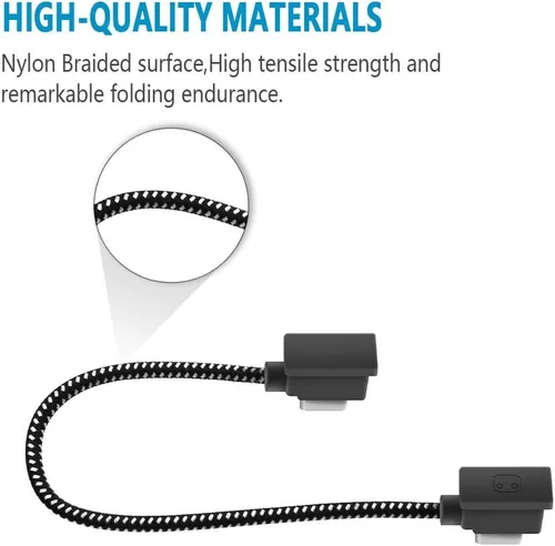 Vista 7 de Hanatora Cable de control remoto USB C a USBC RC-N3/N2/N1/N1C de 6.3 pulgadas para DJI Flip, Neo, Mavic 3, Air 3S/3/2/2S, Mini 4K/2 SE/3/4 Pro, OTG