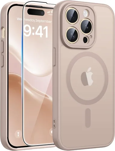 Vista 125 de FNTCASE Funda para iPhone Air: [Compatible con Magsafe] Fundas translúcidas mate con [protección completa de la cámara] [protector de pantalla]