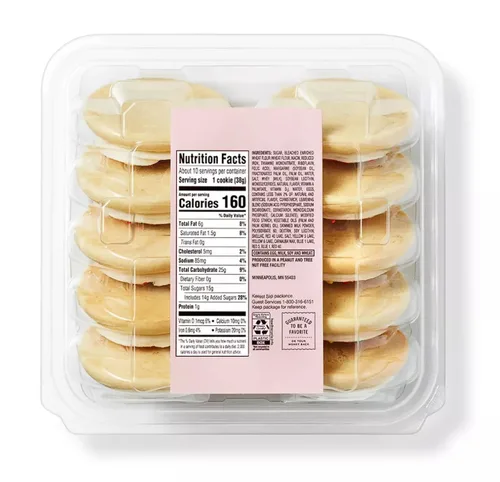 Vista 2 de Favorite Day - Galletas de azúcar heladas rosadas con chispas de arcoíris multicolor (10 unidades) por Favorite Day (despensa de mercado)