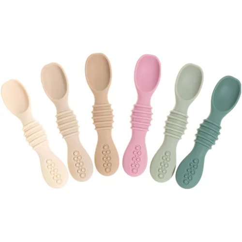 Vista 8 de Sperric Cucharas para bebés de más de 6 meses, autoalimentación, cucharas de dentición sin BPA, color azul