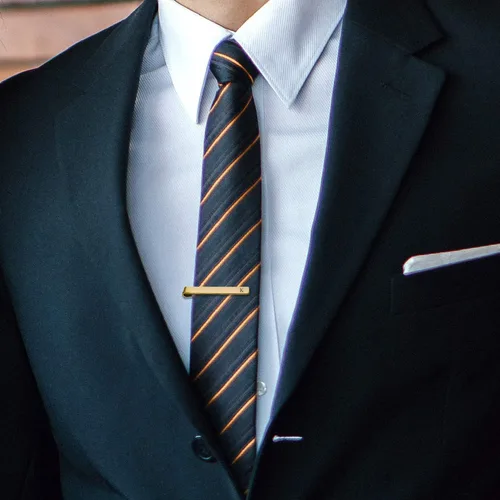 Vista 8 de BodyJ4You Juego de 8 gemelos con barra de corbata, clip de dinero, camisa con botón de iniciales personalizadas, letra K