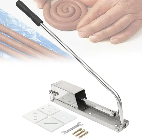 Vista 8 de Extrusora de lodo montada en la pared, extrusora de arcilla suave de acero inoxidable con 4 módulos, estructura de palanca y fácil de limpiar