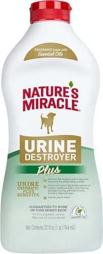 Vista 11 de Nature's Miracle Destructor de orina de perros Plus, fórmula enzimática para manchas severas de orina de perro, 17.5 onzas