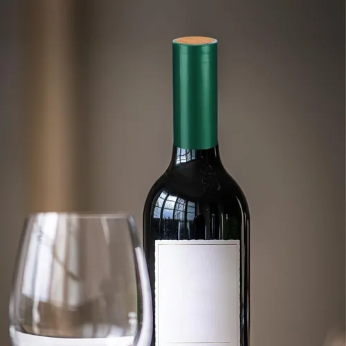 Vista 4 de Toyandona Paquete a granel de 100 cápsulas termorretráctiles de PVC: envolturas de botellas de vino verde para bodegas domésticas