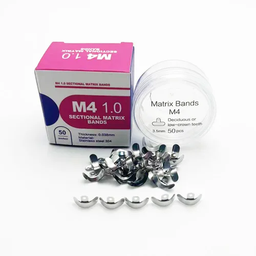 Vista 3 de Sistema de matriz seccional dental, bandas de matriz contorneada seccional autoclavable, anillo de abrazadera de níquel titanio anillo de clip