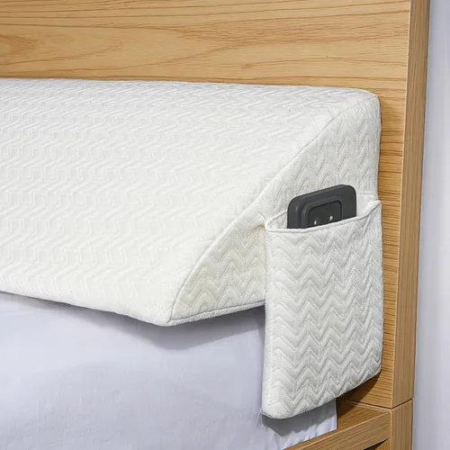Vista 13 de Vekkia Almohada de Cuña Doble para Cabecero/Almohada de Cuña para Cabecero/Relleno de Huecos de Cama/Almohada de Cabecero, Almohada de Cuña