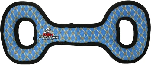 Vista 25 de TUFFY® Paquete de 2 juguetes de peluche ultra duraderos para perros Bone 2 eslabones de cadena de hueso azul