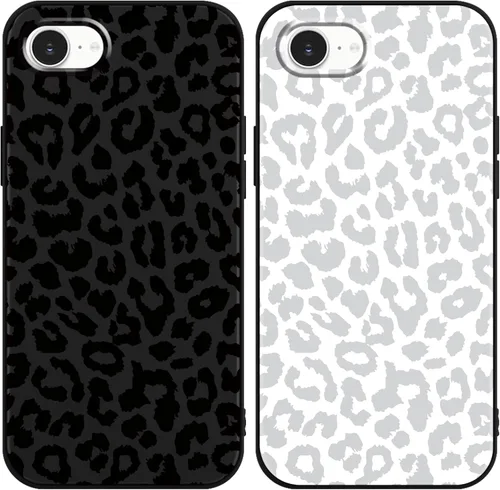Vista 16 de Paquete de 2 fundas de teléfono con bonito estampado de guepardo para iPhone 7/8/SE 2020 / SE 2022 de 4.7 pulgadas, diseño de leopardo de lujo