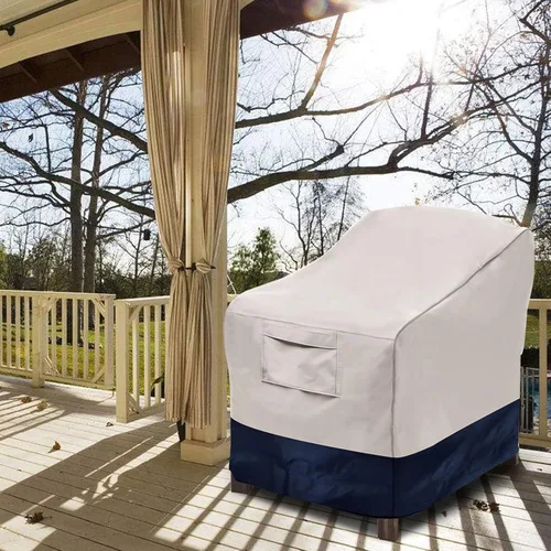 Vista 8 de Vailge Fundas para sillas de patio, fundas para asiento profundo de salón, resistentes e impermeables, fundas para muebles de patio al aire libre