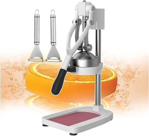 Vista 10 de Cast Iron Citrus Juicer, Hand Press Juicer Machine, Manual Juicing Tool with Large Base, Suction Cup Foot for Home Use, Juice Bars, Tea Shops