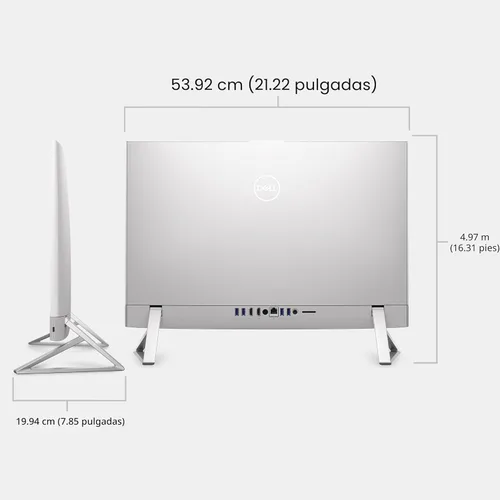 Vista 7 de Dell 24 All-in-One Desktop ec24250 - Pantalla FHD de 23.8 pulgadas, procesador Intel Core 3 100U, gráficos Intel, 8 GB DDR5 RAM, SSD de 512 GB
