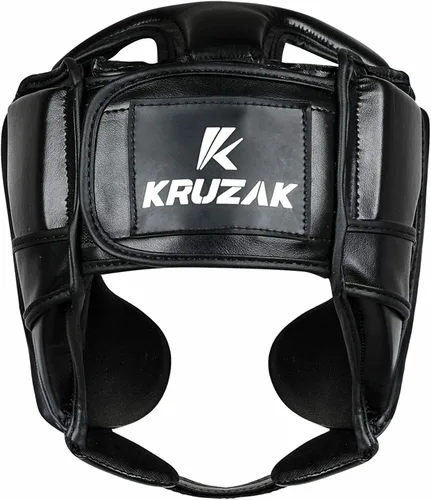 Vista 2 de Kruzak Unisex Boxing Headgears - MMA Training, Adjustable Padded, Kara,Muay Thai Headgear, Kickboxing, Sparring, Martial Arts, Karate, Taekwondo MMA