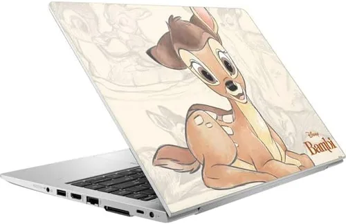 Skinit Calcomanía para portátil compatible con HP Elitebook 850 G6 (2019), diseño de retrato esbozado de Disney Bambi con licencia oficial