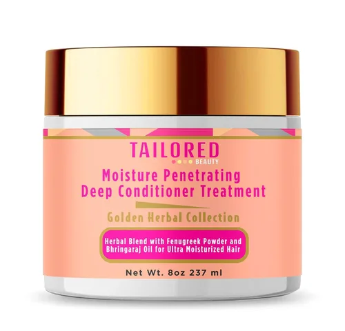 Tailored Beauty Tratamiento acondicionador penetrante profundo para cabello seco o dañado - Acondicionador hidratante a base de hierbas y control