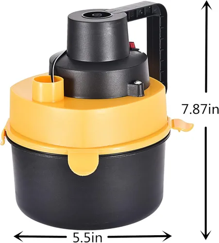 Vista 9 de Aspiradora inalámbrica húmeda/seca de 12 V, aspiradora portátil para el hogar/garaje/coche