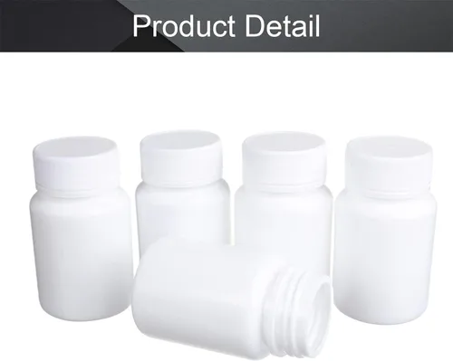 Vista 8 de Othmro Botellas de reactivo químico de laboratorio de plástico PE 10pcs, 2.0 fl oz/2.03oz boca ancha 25mmID muestra redonda contenedor