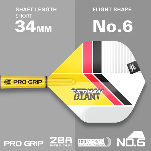 Vista 4 de Target Darts Gabriel Clemens Gen 2 19G 90% tungsteno punta suave juego de dardos