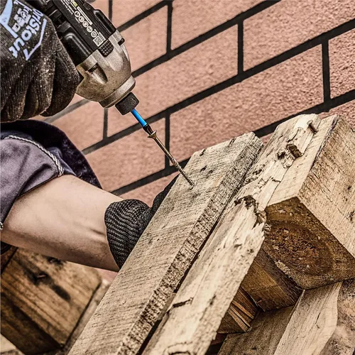 Vista 9 de ToolAnt Juego de brocas Torx de impacto de 1' (TT7-40), Cantidad 13; Juego de brocas estrella a prueba de manipulaciones, 1/4' de vástago hexagonal