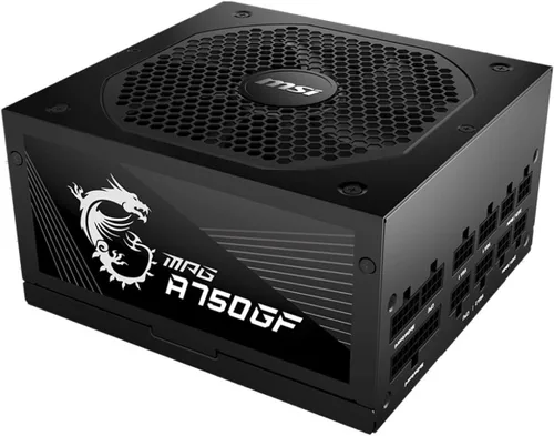 Vista 11 de MSI MAG A650GL, fuente de alimentación para juegos compacta totalmente modular de 650W, 80+ Gold, PSU ATX, garantía de 10 años
