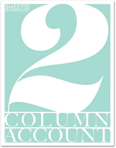 Vista 15 de BookFactory Libro de contabilidad de 2 columnas/libro de cuentas/libro de contabilidad/cuaderno (libro columnar de dos columnas) – tapa dura