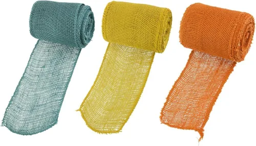 Vista 11 de JubileeYarn - Cinta de yute de arpillera para manualidades, 5.5 pulgadas x 10 yardas, color negro, 1 rollo