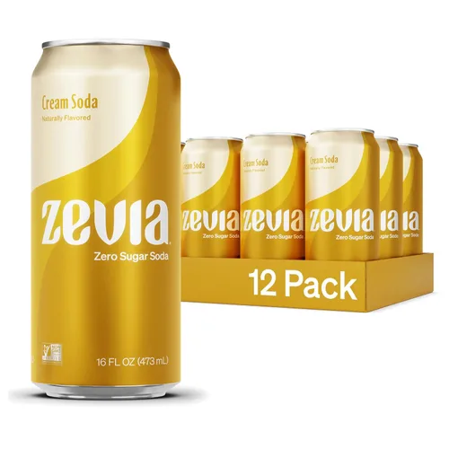 Vista 9 de Zevia - Refresco sin azúcar sabor cereza negra, paquete de 8 latas de 12 onzas, refresco endulzado naturalmente, verificado por el proyecto sin OMG
