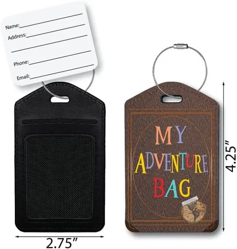 Vista 4 de Portapasaporte/Cover My Adventure Book Etiqueta de equipaje My Adventure Bag