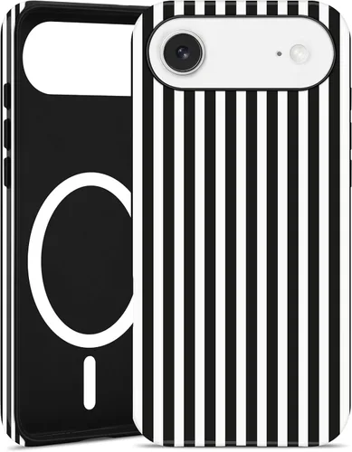 Vista 36 de Jusy Compatible con MagSafe Funda de Teléfono a Rayas para iPhone 7/8/SE, Bonita Funda de Teléfono Protectora Magnética Estética de TPU Suave y PC