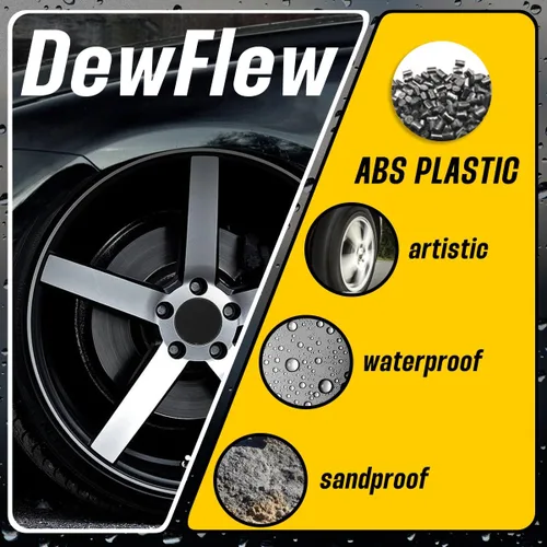 Vista 6 de 4 piezas de tapas centrales de rueda para Ford Mustang 2001-2014/F-150 2010-2014/Focus 2002-2004/2015 200 S Sedan. Llanta exterior de 65mm (2.56in)