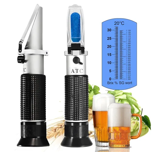 Vista 12 de Refractómetro de cloruro de sodio, V·RESOURCING 0~28% Analizador de sal Medidor de salinidad para medición de salinidad en alimentos, encurtidos