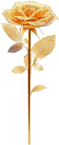 Vista 9 de Piececool Rompecabezas de metal 3D, kit de modelo de flores falsas, bloques de construcción de metal, rompecabezas 3D de bricolaje para adultos