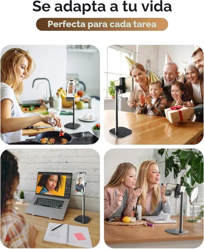 Vista 5 de COOPER ChatStand, soporte ajustable para teléfono celular para escritorio, soporte de teléfono para grabación, soporte para iPhone para filmar