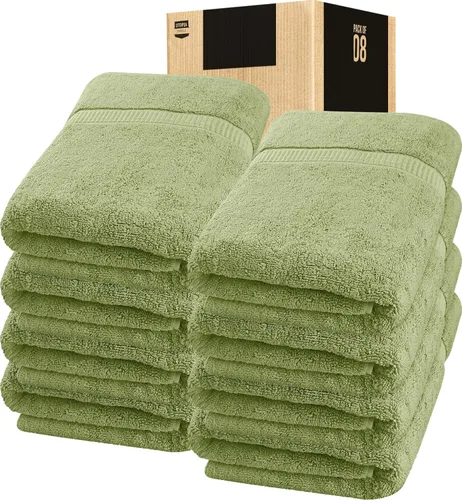 Vista 31 de Utopia Towels - Toalla de baño gigante, 2 unidades, 17.69 oz/yd2 (600 gsm), 100% algodón hilado en anillo, altamente absorbentes y de secado rápido