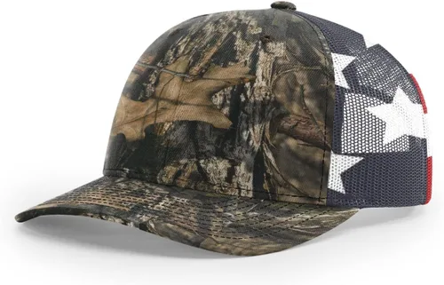 Vista 52 de Richardson 112 Gorra de Camionero - Gorra Snapback Ajustable Premium - Gorras Richardson en Blanco de Seis Paneles Estructurados .Negro