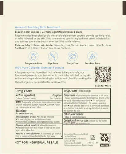 Vista 5 de Tratamiento calmante para baño Aveeno Active Naturals, paquete de 8 cada uno