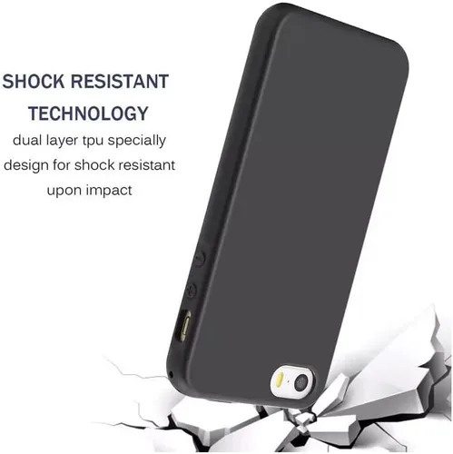 Vista 5 de Funda de silicona para ZTE Blade A33S, funda protectora de cuerpo completo y suave al tacto, a prueba de golpes, con forro de microfibra (negro)